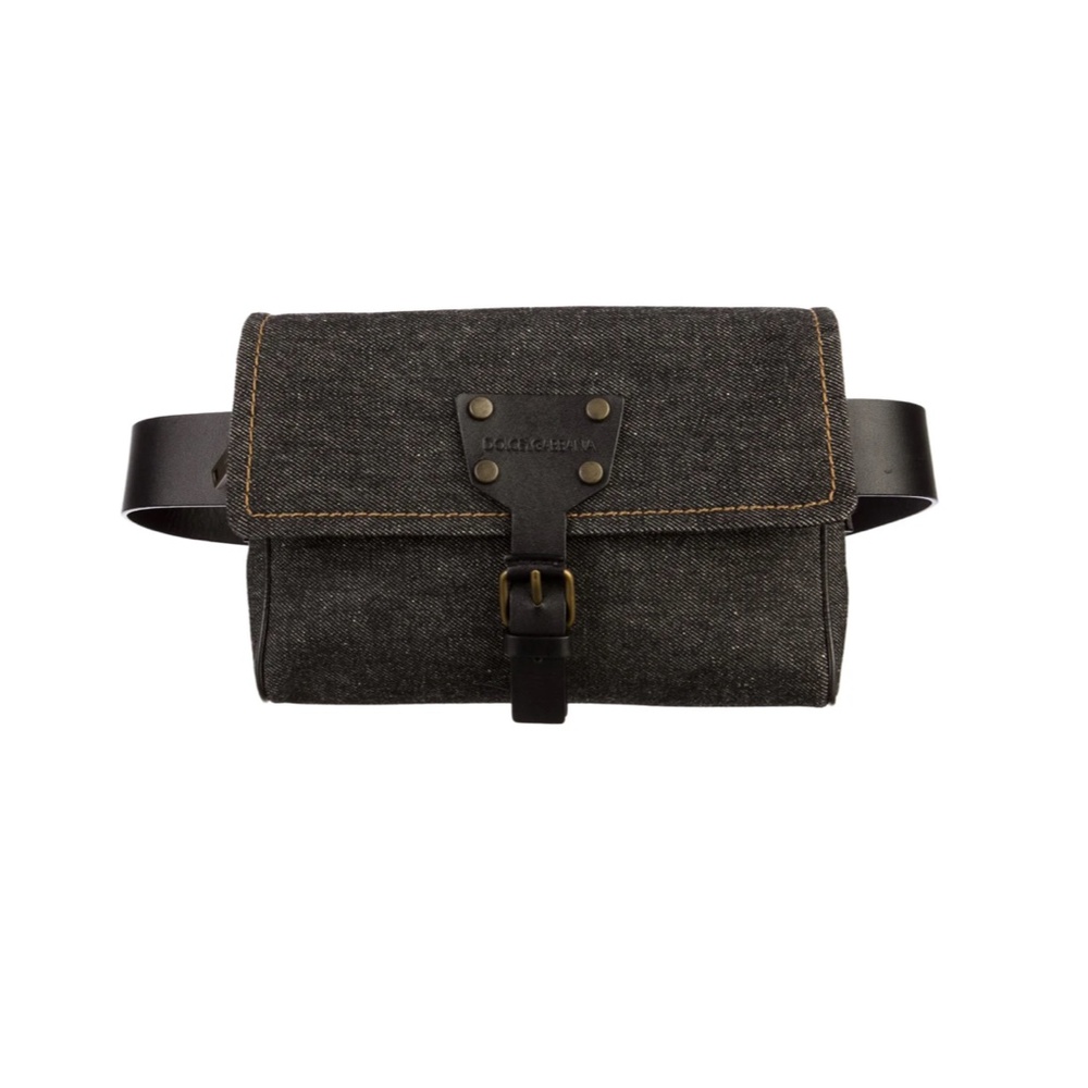 Dolce & Gabbana Denim Waist Bag Belt Bag